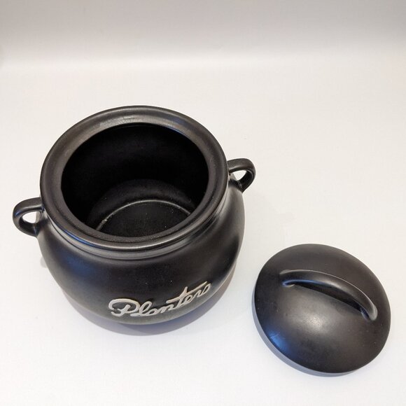 Vintage 1970s Planters Peanut Ceramic Crock Cookie Jar Bean Pot Kitchen Storage - Picture 6 of 8